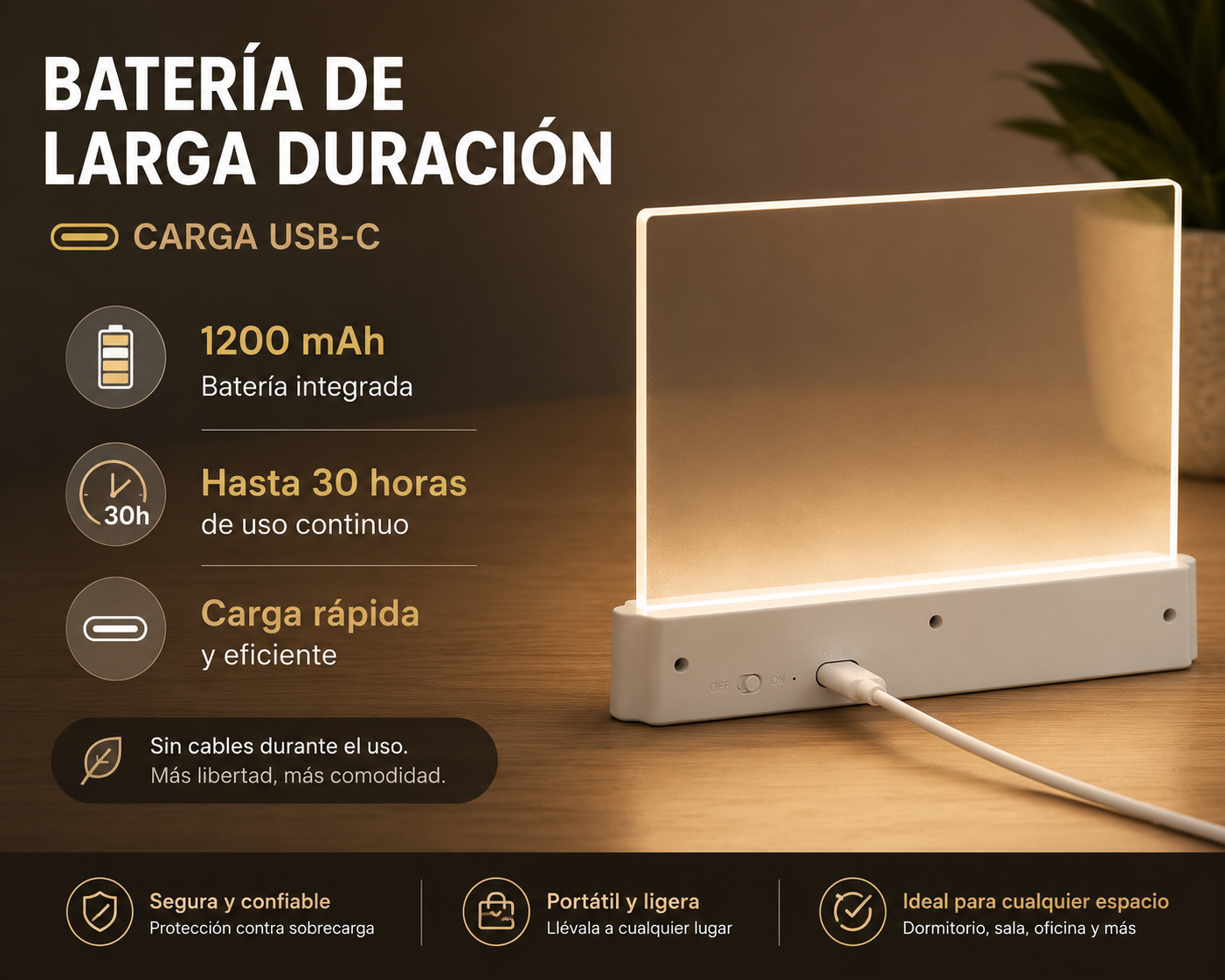 PANTALLA LED PARA LIBRO