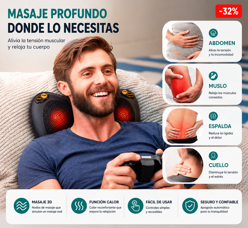 Almohada Masajeadora Premium