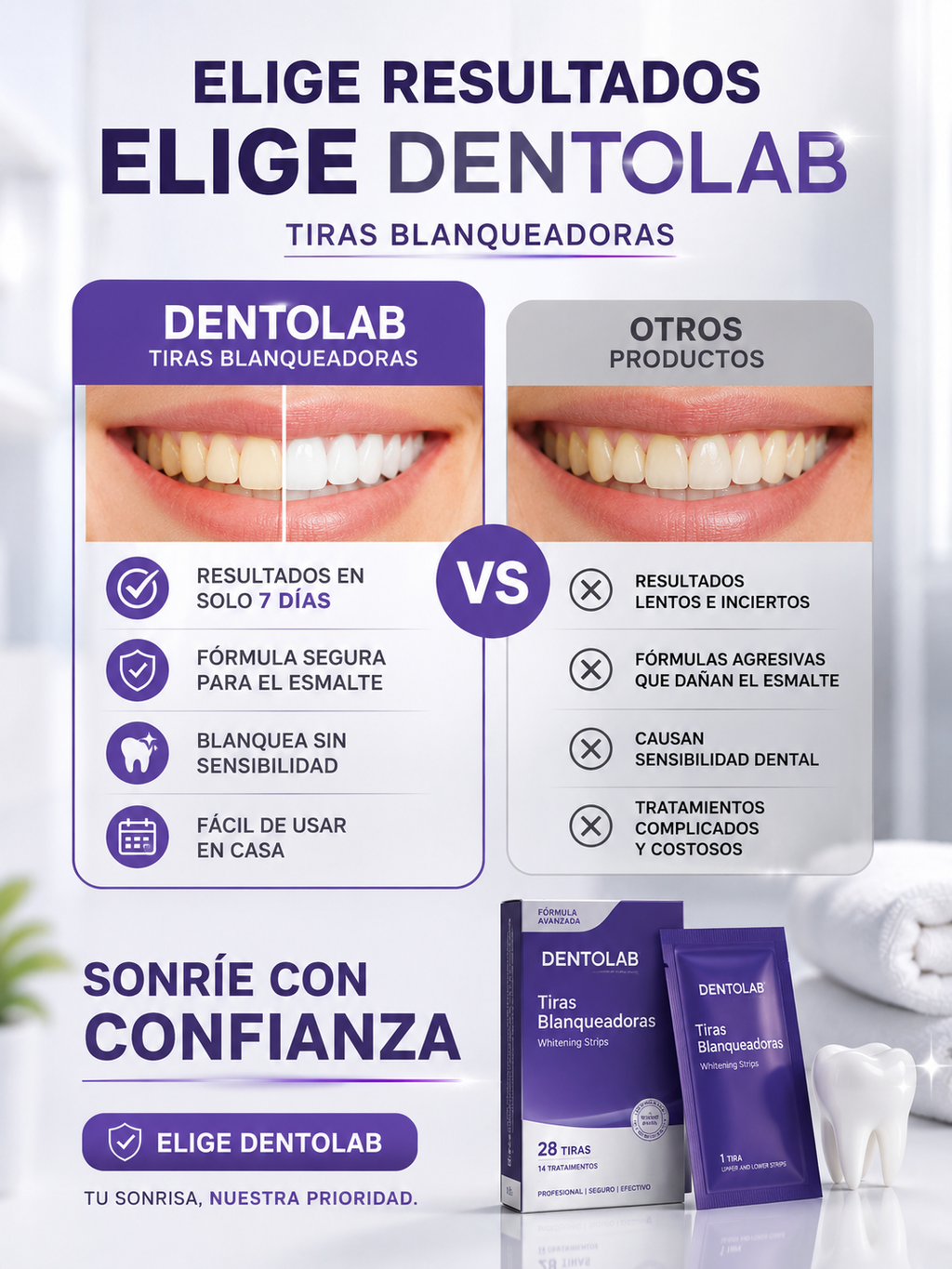 RECUPERA TU SONRISA Y TU CONFIANZA (TIRAS BLANQUEADORAS)✨
